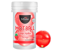 Лубрикант на масляной основе с ароматом клубники Hot Ball Beija Muito, 6 г