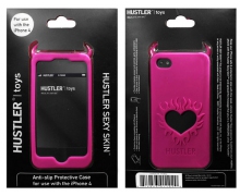 Розовый чехол HUSTLER из силикона для iPhone 4, 4S