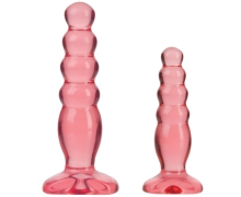 Anal Trainer Kit, розовый — набор анальных пробок, 14.5×3.4 и 11×2.9 см