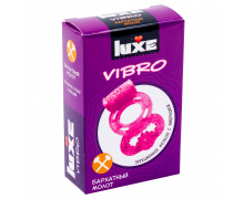 Презерватив + эрекционное виброкольцо Luxe Vibro «Бархатный Молот»