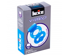 Презерватив + эрекционное виброкольцо Luxe Vibro «Дьявол в доспехах»