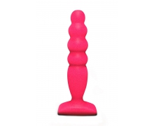 Large Bubble Plug, розовая — анальная пробка, 14.5×3.2 см