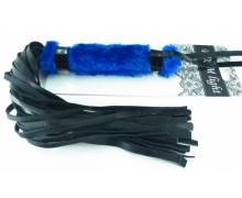 Нежная плеть с синим мехом