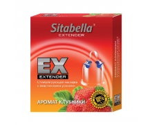 Стимулирующая насадка с усиками Sitabella condoms Клубника