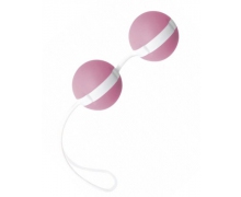 Нежно-розовые вагинальные шарики Joyballs Bicolored, Ø3.5