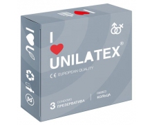 Презервативы с ребрышками Unilatex Ribbed, 3 шт.