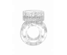 Эрекционное кольцо с вибрацией Lola Toys Axle-pin, прозрачный