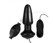 Надувная вибрирующая анальная пробка Lux Fetish 4" Inflatable Vibrating Butt Plug