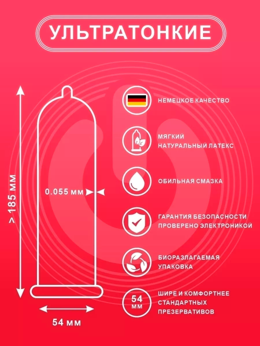 Презервативы ON) Super Thin №100 супер тонкие, 100 шт УТ-00004060 - ON) - Ультратонкие презервативы - Купить