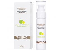 Массажный гель YESforLOV Delicous Allover Massage Gel Pineapple Green Tea, 50 мл