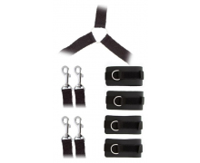 Комплект наручников и поножей Guilty Pleasure Luxurious Bed Restraint Cuff Set