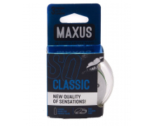 Классические презервативы в пластиковом кейсе Maxus Classic, 3 шт.