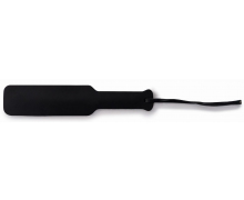 Черная классическая шлепалка с ручкой