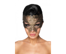 Золотистая карнавальная маска «Мира»