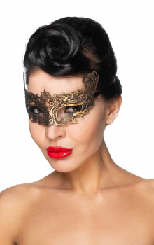 Золотистая карнавальная маска «Хассалех»