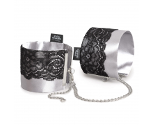 Сатиновые наручники с кружевом Fifty Shades of Grey Play Nice Satin and Lace Wrist Cuffs