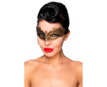 Золотистая карнавальная маска «Денеб»