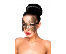 Золотистая карнавальная маска «Алиот»