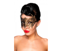 Золотистая карнавальная маска «Андромеда»