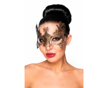 Золотистая карнавальная маска «Селена»
