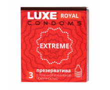 Текстурированные презервативы Luxe Royal Extreme, 3 шт.