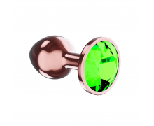 Анальная пробка с кристаллом Diamond Emerald Shine S