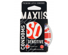 Ультратонкие презервативы в пластиковом кейсе Maxus Air Sensitive, 3 шт.