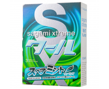 Презервативы с охлаждающим эффектом Sagami Xtreme Mint, 3 шт.