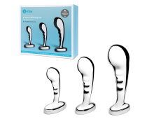 Набор стальных стимуляторов простаты b-Vibe Stainless Steel P-Spot Training Set