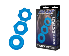 Комплект из трех колец для эрекции 3-Pack Nuts & Bolts Stretch Cock Ring Set