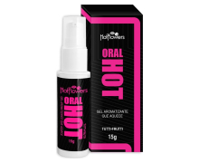 Гель для оральных ласк с согревающим эффектом со вкусом тутти-фрутти Oral Hot, 15 г