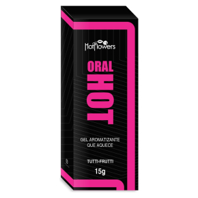 Гель для оральных ласк с согревающим эффектом со вкусом тутти-фрутти Oral Hot, 15 г