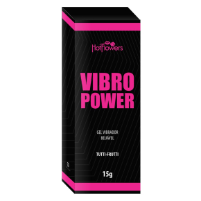 Жидкий вибратор со вкусом тутти-фрутти Vibro Power, 15 г