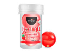 Лубрикант на масляной основе с ароматом клубники Hot Ball Beija Muito, 6 г