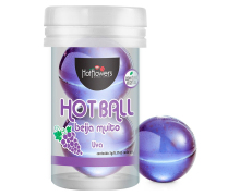 Лубрикант на масляной основе с ароматом винограда Hot Ball Beija Muito, 6 г