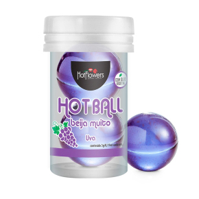 Лубрикант на масляной основе с ароматом винограда Hot Ball Beija Muito, 6 г