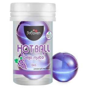 Лубрикант на масляной основе с ароматом винограда Hot Ball Beija Muito, 6 г