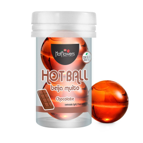 Лубрикант на масляной основе с ароматом шоколада Hot Ball Beija Muito, 6 г