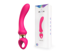 Изогнутый вибромассажер Moon Vibrator, розовый