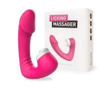 Вибромассажёр с клиторальной стимуляцией Licking Massager