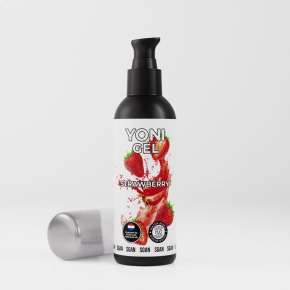 Лубрикант для орального секса со вкусом клубники Yoni Gel, 100 мл