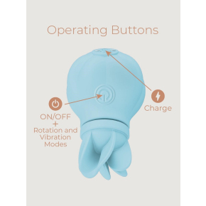 Стимулятор клитора с 5 насадками Caress