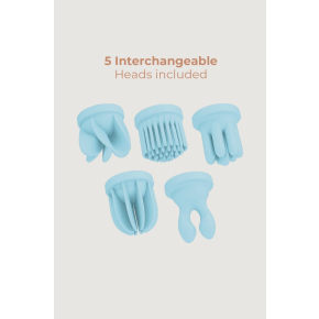 Стимулятор клитора с 5 насадками Caress