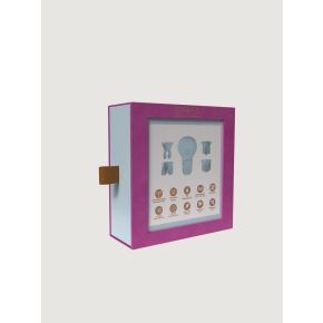 Стимулятор клитора с 5 насадками Caress