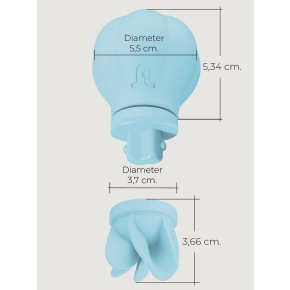 Стимулятор клитора с 5 насадками Caress