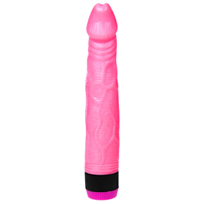 Вибромассажер рельефный розового цвета, 22.5×3.7 см