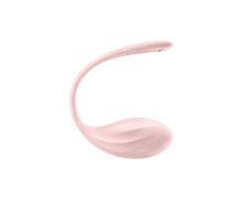 Виброяйцо с пультом ДУ Satisfyer Ribbed Petal, розовое