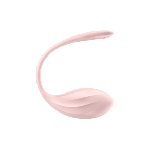 Виброяйцо с пультом ДУ Satisfyer Ribbed Petal, розовое