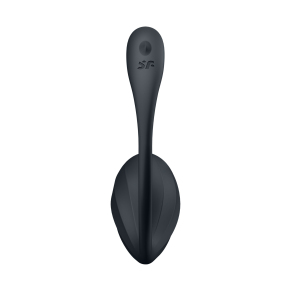 Виброяйцо с пультом ДУ Satisfyer Ribbed Petal, черное