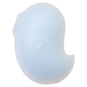 Вакуум-волновой стимулятор клитора с вибрацией Satisfyer Cutie Ghost, голубой